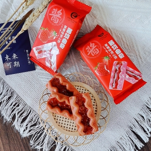 醬燒曲奇草莓味流心餅